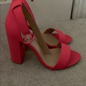 Hot pink heels size 9